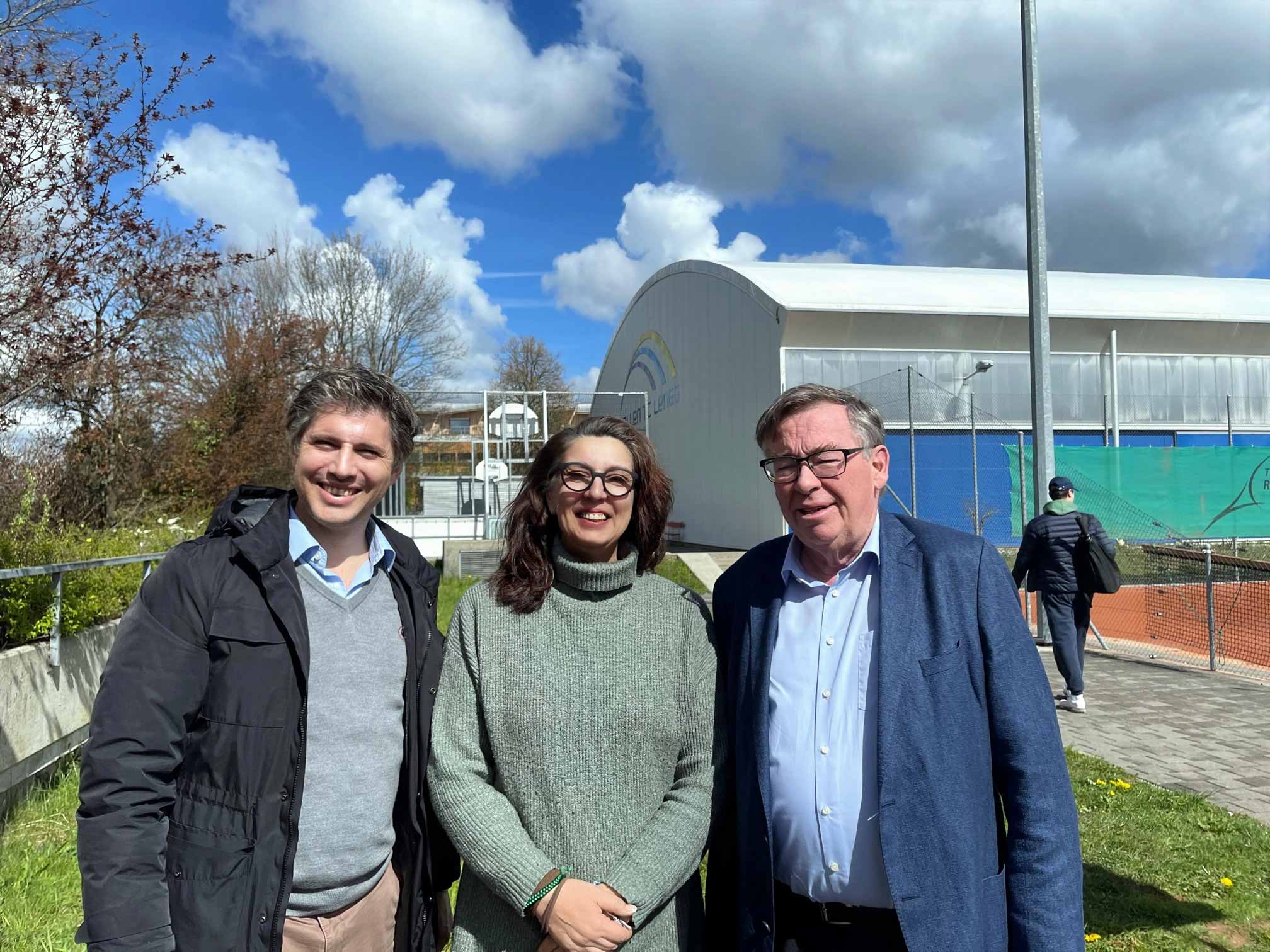 Hoher Besuch auf der Tennisanlage Lengg